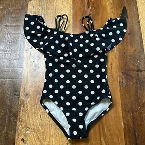 Girls polka dot swim suit